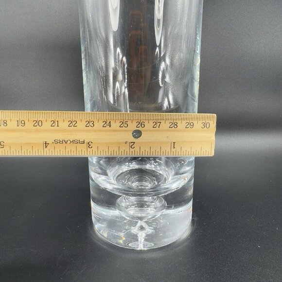 Heavy Crystal Glass Polish Decanter With Stopper Glass Bottle Air Bubble Bottom - Picture 5 of 16